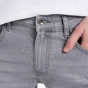 Dernier design, service OEM, pantalon en jean pour homme, confortable, respirant, qualité supérieure, lavé, printemps, automne, hiver, imperméable, uni - Product Image 6