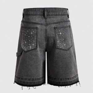 Urban Casual <b>Mens</b> Denim Jorts Comfortable Breathable Cotton Summer <b>Shorts</b> with Acid Washed Streetwear Style - Product Image 2