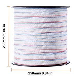 Nastro per Recinzione Elettrica Affidabile Larghezza 3/4 Pollici 1640Ft 500M Polytape Filo Caldo 6 Fili in Acciaio Inossidabile Attrezzatura per Allevamento - Product Image 5