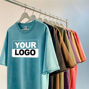 Wholesale High Quality 230g Heavyweight Oversized T-<b>Shirt</b> <b>100</b>% Cotton Round Neck Short Sleeve Unisex Blank T <b>Shirt</b> - Product Image 1
