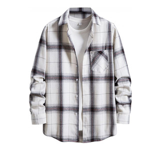 Camisas de Franela al por Mayor para Hombre, Camisas de Franela Extra Grandes de Alta Calidad, Camisas de Franela a Cuadros para Hombre - Product Image 5