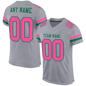 Maillot de football américain personnalisé avec logo imprimé 2025, qualité supérieure, polyester respirant, séchage rapide, manches courtes, taille plus - Product Image 3