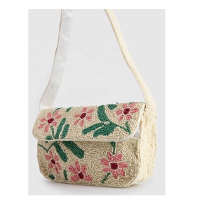 Bolso de Hombro de Alta Calidad con Cuentas, Estilo Hobo, Correa Única, Bolso Tote, para Playa, Verano, Fiesta, con Cierre de Cremallera, Regalo para Mujer - Product Image 4