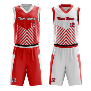 Uniforme de Baloncesto Personalizado de Último Diseño, Ropa Deportiva de Poliéster, Uniforme de Equipo en Blanco, Uniforme de Baloncesto Deportivo - Product Image 3