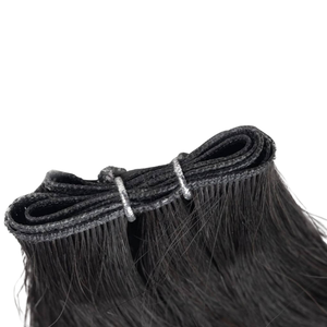 Cabello Virgen Remy Indio de 8-28 Pulgadas, Doble Trama a Máquina, Ondulado Suave, Rizado Kinky, Pelucas de Encaje, Extensiones Adhesivas, 100% Natural, Multi-Formato - Product Image 1