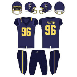 Tenue de football américain personnalisée pour équipes jeunes – Ensemble maillot d'entraînement vierge en twill sublimé pour le football américain – Vente en gros - Product Image 5