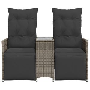 Sofá de Jardín Reclinable Gris para un Cómodo Asiento al Aire Libre - Product Image 4