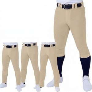 Pantalon de baseball bleu uni professionnel avec ceinture, respirant, séchage rapide, vêtements de sport doux pour hommes et enfants - Product Image 2
