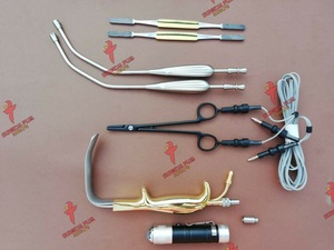 Fuente de luz de fibra óptica de calidad premium Ferriera Retractor, pinza bipolar y raspador nasal TC CE - Product Image 2