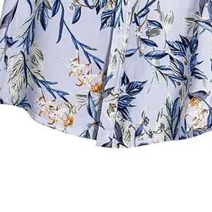 Camisa Floral con Botones para Hombre, Elegante, Ligera, de Algodón, para Vacaciones, Suministro de Fábrica OEM ODM - Product Image 4