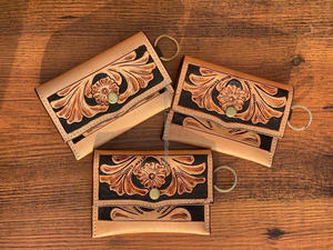 กระเป๋าใส่เหรียญงานแกะสลักด้วยมือมีสไตล์ใช้งานได้หลากหลายกระเป๋าสตางค์หนังสไตล์ตะวันตกมาใหม่สำหรับทุกเพศ - Product Image 6