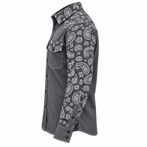 Chemise de travail FR en coton 100 % pour hommes, respirante, ignifuge, pour la soudure, avec couleur et logo personnalisables, vente en gros - Product Image 4