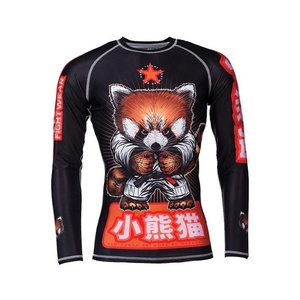 Sublimation Long Sleeve Printed Custom Logo Rash Guard Bjj Surf Rashguards - Product Image 1