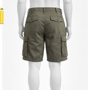 กางเกงขาสั้นคาร์โก้ผู้ชาย แซมาเวีย ผ้าโพลีเอสเตอร์/ผ้าฝ้ายแคนวาส แห้งเร็ว ระบายอากาศได้ดี เอวยางยืด ทนทาน สวมใส่สบายในฤดูร้อน มีกระเป๋าด้านหน้าทันสมัย - Product Image 3