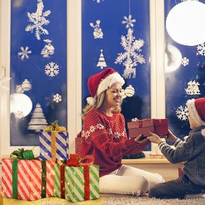 3pcs 60-Light Twill Medium Coarse Cloth Battery Version (Not Included) <b>Christmas</b> Decorations Garden Gift <b>Box</b> Decoration - Product Image 3