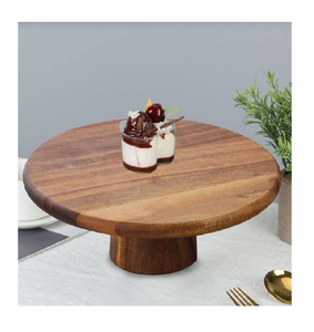 Support à gâteau en bois de haute qualité, personnalisable, pour mariage, présentoir rond pour cupcakes - Product Image 2