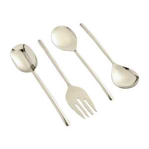 Juego de Servidores de Ensalada de Alta Calidad con Mango de Diseño, Servidor de Ensalada de Acero Inoxidable, Nuevo Diseño, Apto para Lavavajillas, Juego de Cucharas para Servir - Product Image 5
