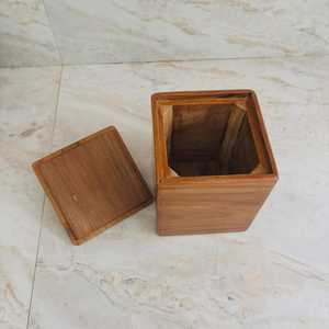 Classic Wooden <b>Jar</b> with Wooden Lid 250mL Capacity Durable Eco-Friendly Spice <b>Storage</b> Container <b>for</b> Home <b>Kitchen</b> Use - Product Image 6