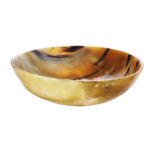 Meilleure Vente Bol de Service en Corne d'Inde Écologique pour Fêtes Design Minimaliste Moderne Tonalités Brunes Poli ARTISANAT ARTISANAL - Product Image 5