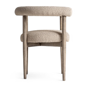 Sillón de Madera para Descanso, Tapizado en Tela, con Brazos de Madera Sólida, para Jardín, Comedor u Hotel - Product Image 4