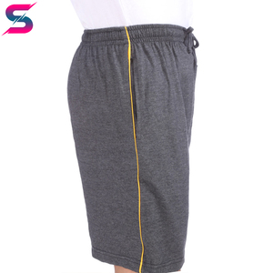 Classical Trendy Product Gray Color Own Logo Breathable Highest Quality Fully Customized <b>Hip</b> Hop 100 Percent Cotton Men's Shorts - Product Image 3