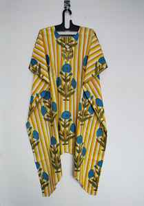 Robe Kaftan Vintage Bohème en Coton et Dentelle Faite à la Main, Coupe Ample Évasée, Tenue de Plage, Vêtement de Maternité, Cadeau Demoiselle d'Honneur, Lavable - Product Image 4