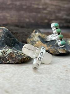 Handmade Kingman Turquoise <b>Adjustable</b> <b>Ring</b> Sterling Silver Southwestern Boho Statement Jewelry Artisan Gemstone Gift for Her - Product Image 4