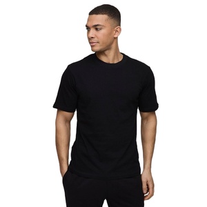 T-shirt 100% coton de haute qualité pour hommes Logo personnalisé coupe ample surdimensionnée unie 260 GSM Style Streetwear ample Logo personnalisable - Product Image 1