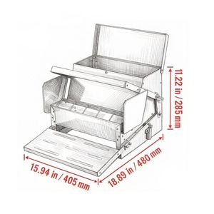 Mangiatoia Automatica Portatile per Polli in Acciaio Inox e Materiale PP, Nuova e Usata - Product Image 2