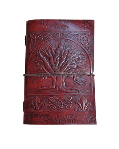 Vintage Leather Journal Tree of Life Embossed <b>Diary</b> Handmade Notebook for Writing Travel Sketching Office Home Hotel Dairy - Product Image 2