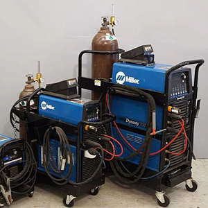 Nouvelle soudeuse TIG sans gaz Miller Dynasty 350 à vendre, polarité de sortie AC 110V, courant/tension de soudage pour acier inoxydable et cuivre - Product Image 1