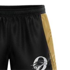 Maillot de handball pour hommes, noir et or, deux tons, manches courtes, vêtements de sport athlétiques, polyester, vêtements d'entraînement pour les matchs - Product Image 6
