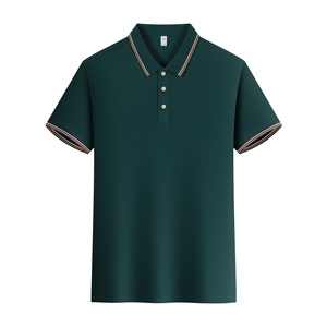 Polo de golf rose bébé personnalisé avec logo, manches courtes, couleur unie, respirant, en polyester tricoté, vêtements de golf décontractés - Product Image 4