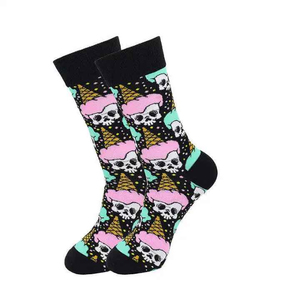 Calcetines de Algodón Coloridos y Atrevidos, Diseño Moderno, Transpirables y Elegantes para Ropa Urbana, Casual y Diaria, para Invierno, de Caña Alta - Product Image 6
