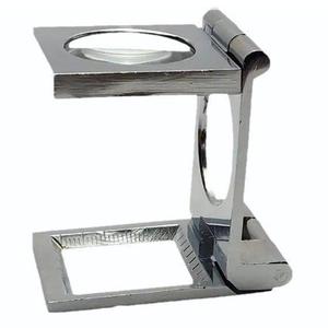 Loupe JIPSY 10X, mini loupe optique avec lentille en verre, loupe pliable à trois volets avec échelle pour textile, outil optique pour bijoux - Product Image 4