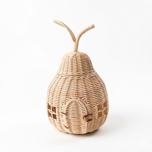 บ้านของเล่นหวายสานมือ บ้านไม้สำหรับเด็กเล่นบทบาทสมมติ หลายแบบ ของเล่นบ้านธรรมชาติ - Product Image 3