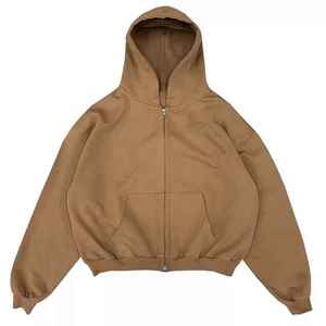 Sweat à capuche en molleton 100 % coton pour homme, très demandé, avec poche kangourou, respirant, écologique, finition lavée, tricoté - Product Image 2