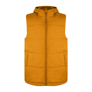 Chaleco Acolchado Sin Mangas para Hombre, Color Naranja, con Cuello Alto, Cierre Frontal y Bolsillos Utilitarios, Modelo 2026 - Product Image 2