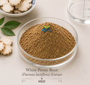 Hgo สารสกัดจากรากดอกโบตั๋นสีขาวบริสุทธิ์จากธรรมชาติ (Paeonia lactiflora) ข้อมูลจำเพาะ (เกรดอาหาร) 20% paeoniin - Product Image 1