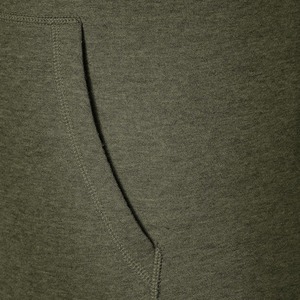 Sudadera con Capucha y Cierre de Cremallera para Hombre, Color Verde Oliva, Corte Regular, Informal, de Punto, de Algodón, para Otoño, con Bolsillos - Product Image 6