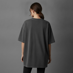 Customized Vintage Washed Oversized women's T-Shirt Casual Baggy Streetwear Tee Workout Short Sleeve Heavyweight ladies tee - Product Image 5