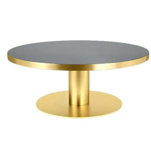 Table basse de luxe pour mariage et réceptions, design promotionnel, plateau en marbre, table basse ronde dorée, prix de gros depuis l'Inde - Product Image 4
