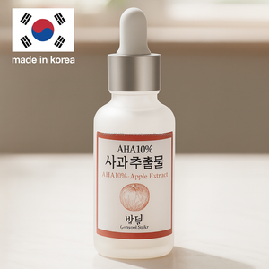 Sérum Booster Lacté Éclatant à l'Extrait Pur de Pomme AHA 10% OEM Coréen, Raffinant les Pores, Essence Peau de Verre K-Beauty - Product Image 5