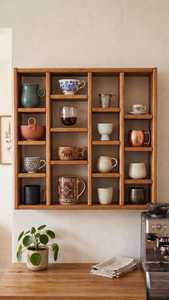 Rustic Wooden Cup <b>Rack</b> Organizer Freestanding Mug Tree for <b>Kitchen</b> Accessories Custom Wooden Cup Holder Display <b>Rack</b> Durable Mug - Product Image 2