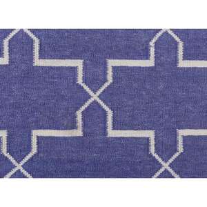 Tapis élégant en coton tissé à la main à tissage plat avec durabilité au quotidien et style intemporel - Product Image 5