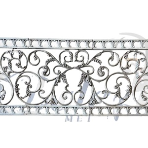 Panneaux de balustrade décoratifs architecturaux en fonte robuste pour balcons et escaliers, pour projets résidentiels et hôteliers - Product Image 3