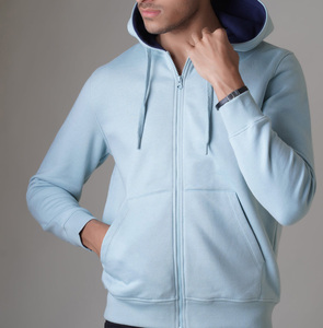 Sudadera con capucha personalizada de clase Elite para hombre, con cremallera, de algodón grueso, forro polar, lisa, transpirable, cómoda, estilo urbano. - Product Image 1