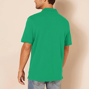 Polo pour hommes en polyester et coton, uni, vierge, prix usine, avec logo personnalisé imprimé, grandes tailles, polos personnalisés - Product Image 2