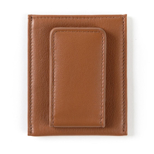 Porte-cartes en cuir véritable pour hommes et femmes, portefeuille fin, étui à cartes de poche, porte-cartes d'identité en cuir fait à la main - Product Image 2