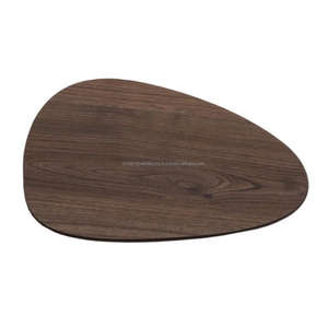 Bloque de corte de cocina de forma irregular Tabla de cortar de madera de bambú con acabado natural para exhibición de encimera Hecho EN LA India - Product Image 6